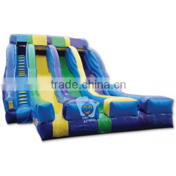 pvc tarpaulin inflatable floating water slide for kids and adults