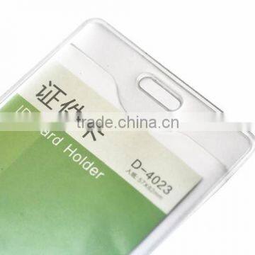  supplier RBD 0.4mm PVC Soft Frosted Badge Holder D4024