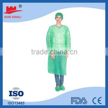 cheap clothing Disposable yellow isolation hospital patient gown