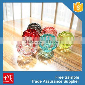 colorful thick glass candle holder