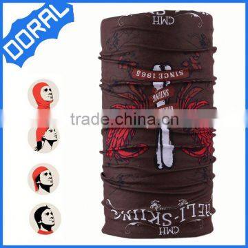 Popular multifunctional seamless tube bandana, mircofiber material with customized logo