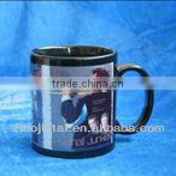 11oz Black Glazed Ceramic Sublimation Mug