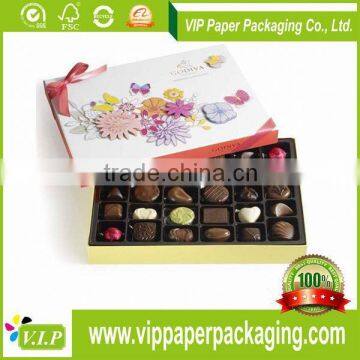 2016 XIAMNE FACTORY CUSTOM LOGO CHOCOLATE PAPER BOX, LUXURY CHOCOLATE BOX                        
                                                Quality Choice