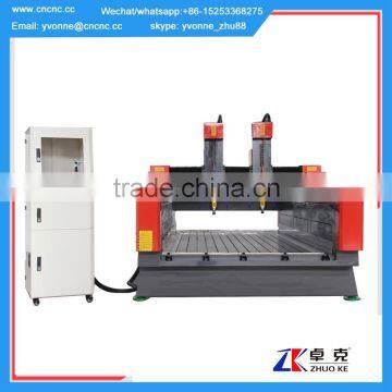 1325 Z 500mm 3d cnc stone carving machine with computer control box ZK-1325-2 1300*2500mm