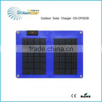 Folding solar panel 5W Guangzhou with good price foldable solar panel solar panelcharger high efficiency outdoor solar charger