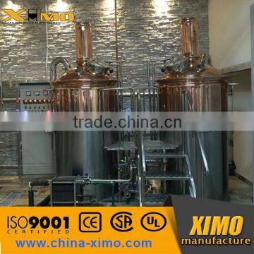 1000L Brewpub copper brewery equipment