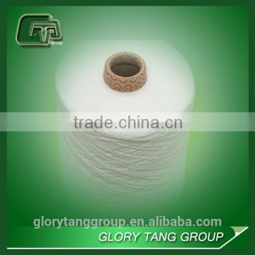 100% recycle raw white polyester yarn for weaving