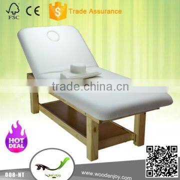 2016 new model 008-NT heat treatment bed solid wood massage table