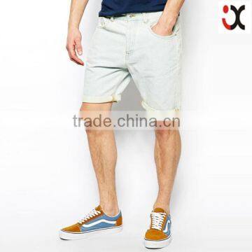 2015 new desgin Denim Shorts bleach wash jeans shorts for men JXW1804