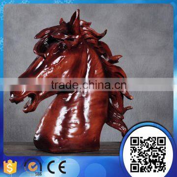 Wholesale home decoration resin horse head figurine