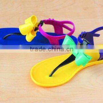 Ladies fashion flat jelly sandals(2012)