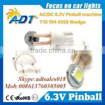 LED PINBALL NON-GHOSTING BULBS IN ALL COLORS/ALL BASES 6.3V