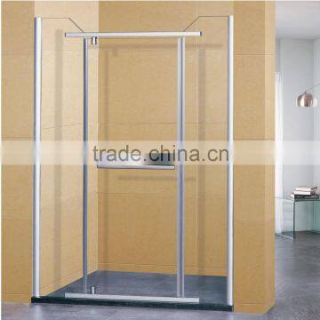 Aluminum Framed Rectangular Tempered Glass Bath Sliding Door