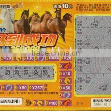 4 Color Printing Thermal Scratch off Lottery Ticket Manufacturer photo-3