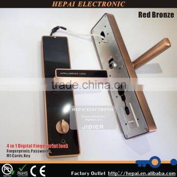 Security RFID password biometric fingerprint door lock for office