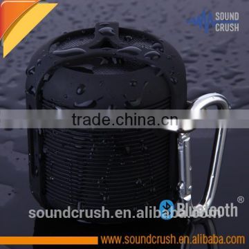 Sound Crush mini shower speaker, best waterproof speaker with carabiner