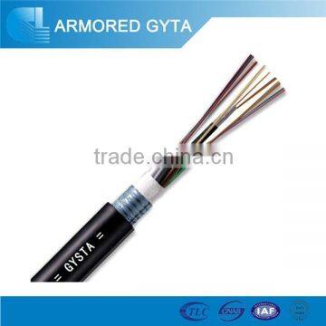 Small diameter light weight 144 core fiber optical cable GYTA