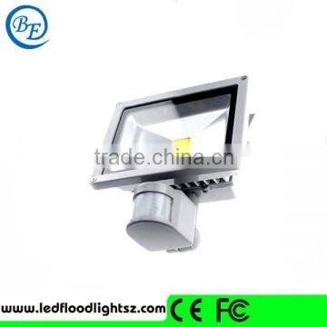 High efficiency photo bf white/warm led Motion flood light with sensor 30w