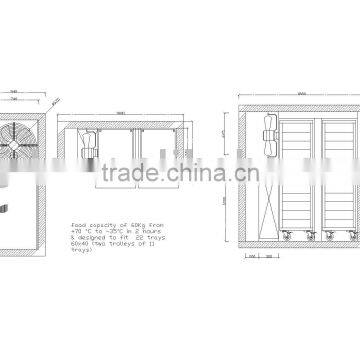 CE approved quick freezer for food