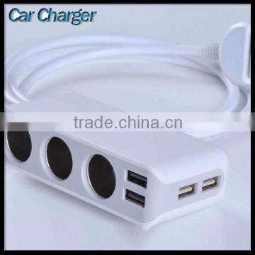 4 Usb Install Cigarette Lighter And With Car Charger