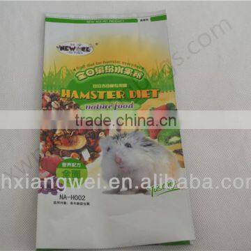 side gusset pet food bag for hamster