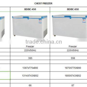 Double Door Chest Freezer for Home Use Kitchen Use