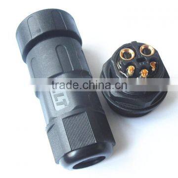 LLT 2+3 Pin 50A High Voltage Industrial Power Cord Waterproof Cable Connector photo-3