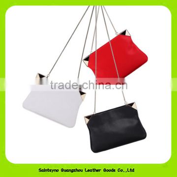 15621 Fashionable second layer leather ladies handbag