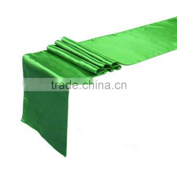 2016 Green Cheap Satin Table Runner For Party