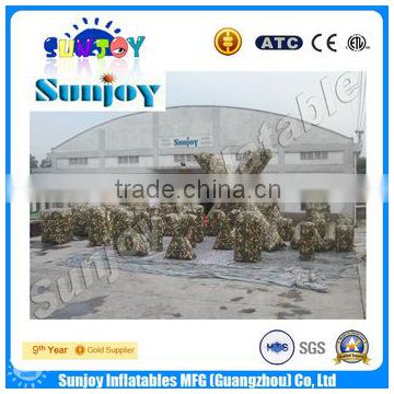 New design hot sale inflatable military paintball bunkers for rental sale outdoors