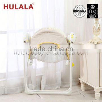 baby automatic swing with plastic shell seat and electric toys with luxury plastic shell seat