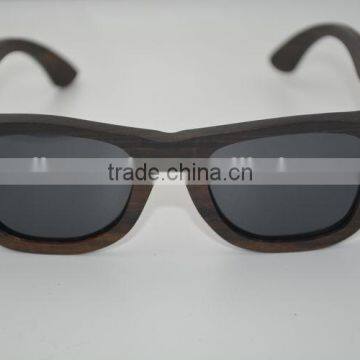 2015 OEM Natural Wood Bamboo Sunglasses Custom Logo Promotional Printed Lens Sunglasses