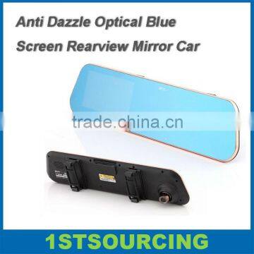 Blue Screen Car DVR Rearview Mirror Car Running Data Recorder