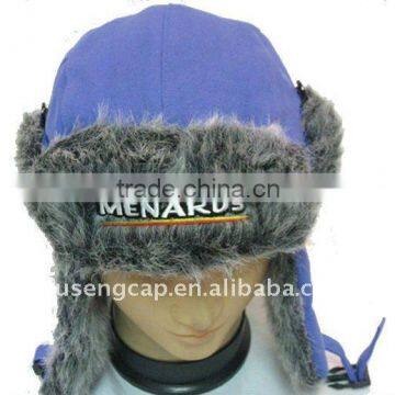 fashion design winter cap hats and snow cap with ear muffs