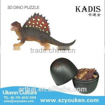 KADIS diy jurassic dinosaur toys assemble dinosaur egg 3d puzzle