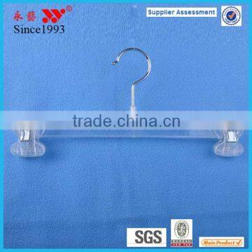 transparent plastic clip trousers hanger