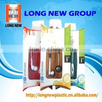 E new products Headphone food watch plastic blister products box