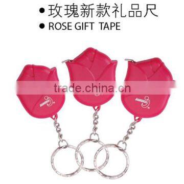 ABS charming Rose looking 1m universal Mini measuring tape for promotional