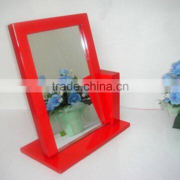 Decorative Makeup Framed Wood Table Fancy Mirrors