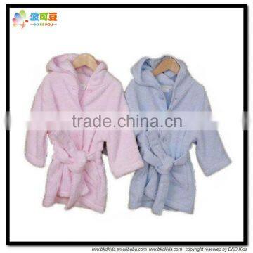 BKD plain color cotton children robes