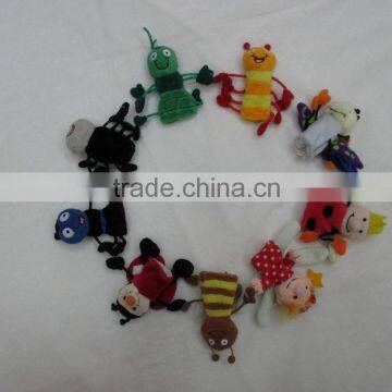 Mini cute plush animal finger puppet