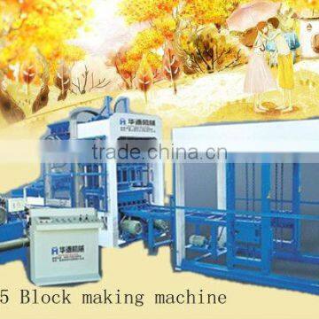 QT5-15 Concrete bricks pressing machinery