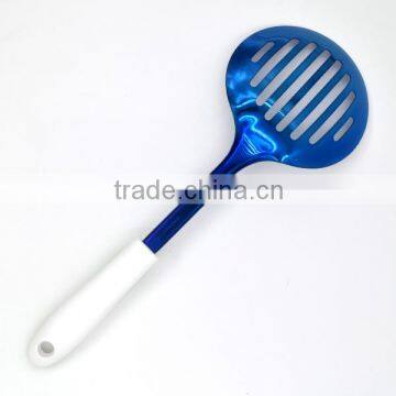 Non-stick TPR Handle 100% Food Grade Titanize Kitchen Slotted Skimmer photo-2