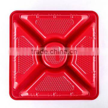 Food Grade Takeaway Plastic Printing Sushi Rice Box, Square Sushi Tray, Sushi Platter photo-5