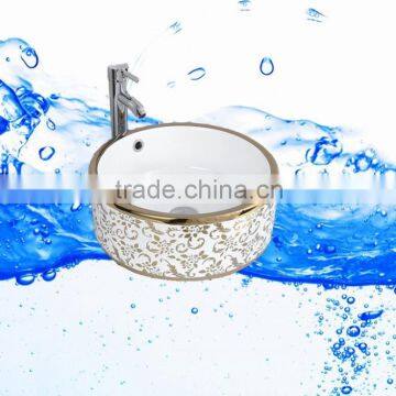 Artificial Bathroom Porcelain Home Garden Wash Color Basins With Cabin photo-5