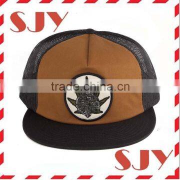 Flat brim mesh trucker cap wholesale sport baseball cap and hat