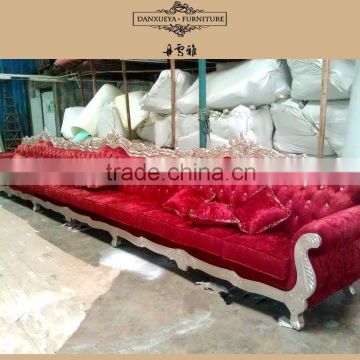 Red soft fabric sofa corner sofa