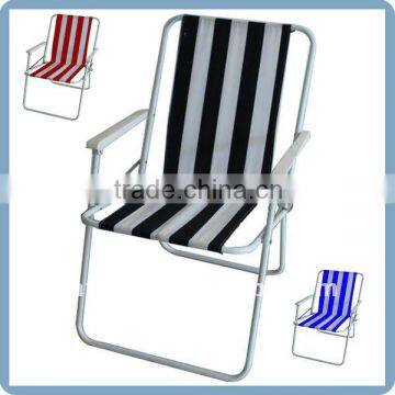 foldable beach chair with 600D oxford fabric and steel frame