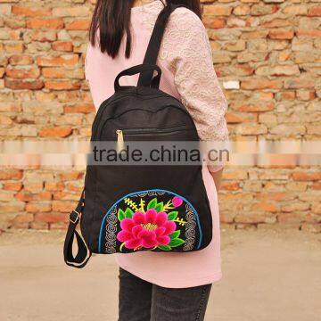 2016 fashion ladies shoulder bags ethnic embroidery woman backpack bags