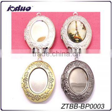 13*18mm Retro DIY Oval Vintage Antique Bronze Brass Photo Frame